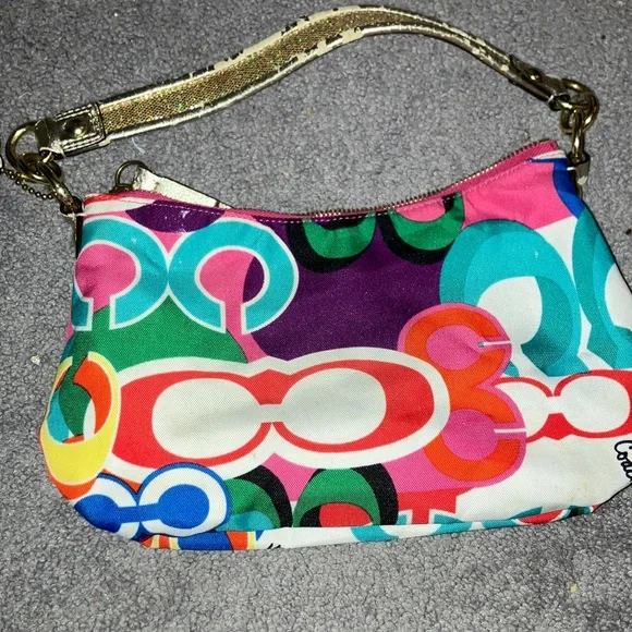 Coach Colorful Signature Shoulder Bag - Picture 5 of 5